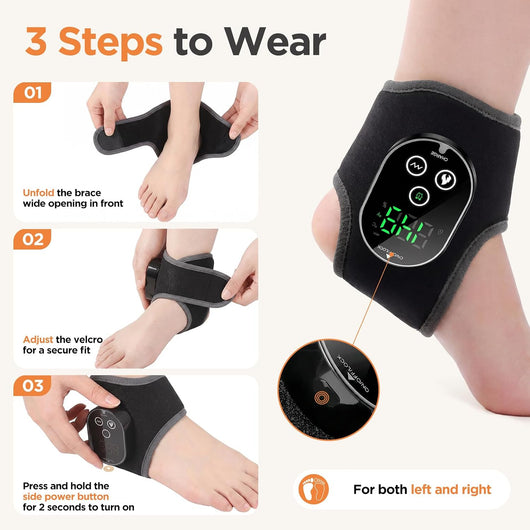 ThermaSole — Adjustable Heat & Massage Wrap for Tired, Aching Feet