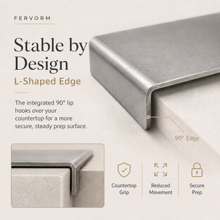 Fervorm PureSlate™ — Stainless Steel Prep Board
